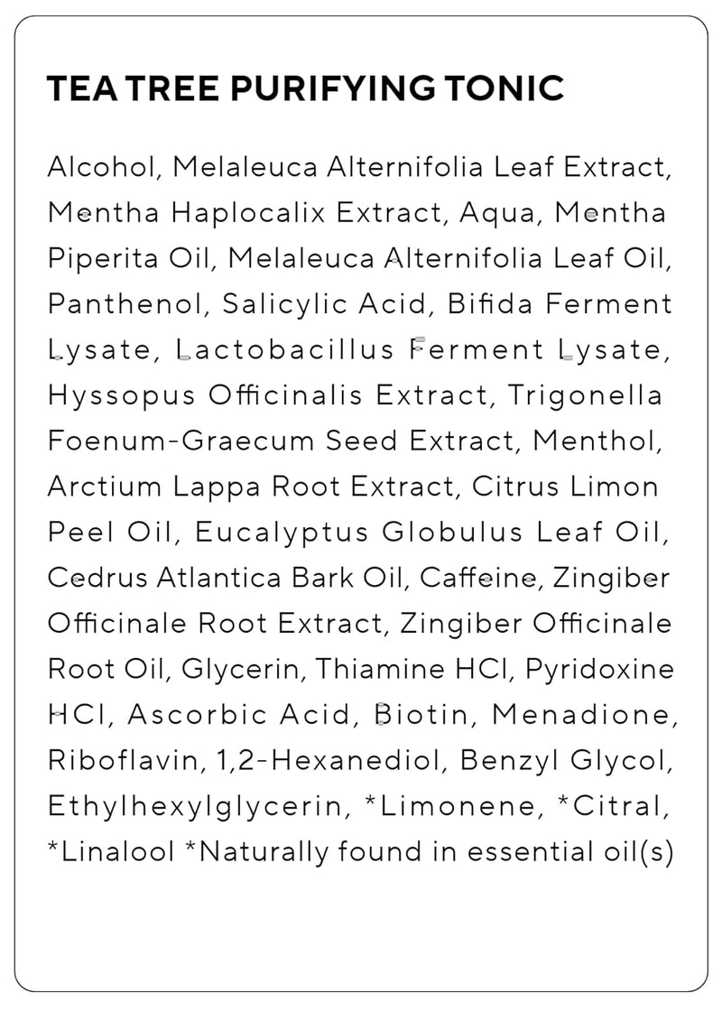 AROMATICA Tea Tree Purifying Tonic 3.38oz, Paraben, Silicone, Sulfate Free | Vegan | Soothing & Cooling Tonic for your scalp | Helps hair look healthier and nourished | Natural Ingredients Only Infinity Warehouse
