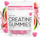 Bear Balanced Creatine Gummies for Men & Women - Creapure® Creatine Monohydrate, L-Theanine, L-Tyrosine & B12 for Muscle Growth, Strength, Focus, Energy & Health - Low Calorie, Sugar-Free, & Vegan Infinity Warehouse