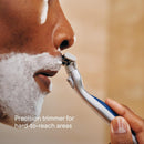 HARRY'S PLUS: Shaving Kit for Men - Gift Box with Premium Handle, 5 Razor Blade Cartridges, 2 oz Foaming Shave Gel & Travel Cover, Advanced Pivoting System - Clay Infinity Warehouse