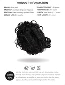 ROSEBUD Chignon Hairpiece Curly Bun Extensions Scrunchie Updo Hair Pieces Synthetic Combs in Messy Bun Hair Piece for Women Rose bud