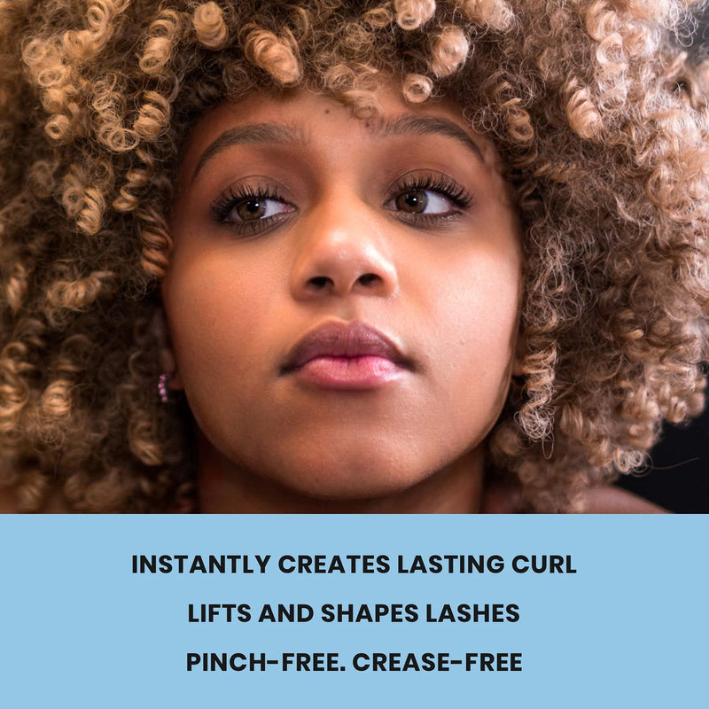 LASH NEXT DOOR Professional Eyelash Curler - Instant Long Lasting Curl, Lifts & Shapes - No Pinching or Creasing. Includes Replacement Pad (in black) LASH NEXT DOOR