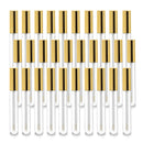 Vumdua 30 Pcs 10ml Empty Lip Gloss Tubes Containers, Refillable Lip Balm Bottles for DIY Makeup Such as Lip Samples, Homemade Lip Balm (Gold) Vumdua