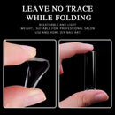 Extra Long C Curve Half Cover Nail Tips 100 Pcs, XXL Clear Long Straight Square Shape Nail Tips for Acrylic False Nails Previvo Traceless Nail Tips With Box,10 Sizes Previvo