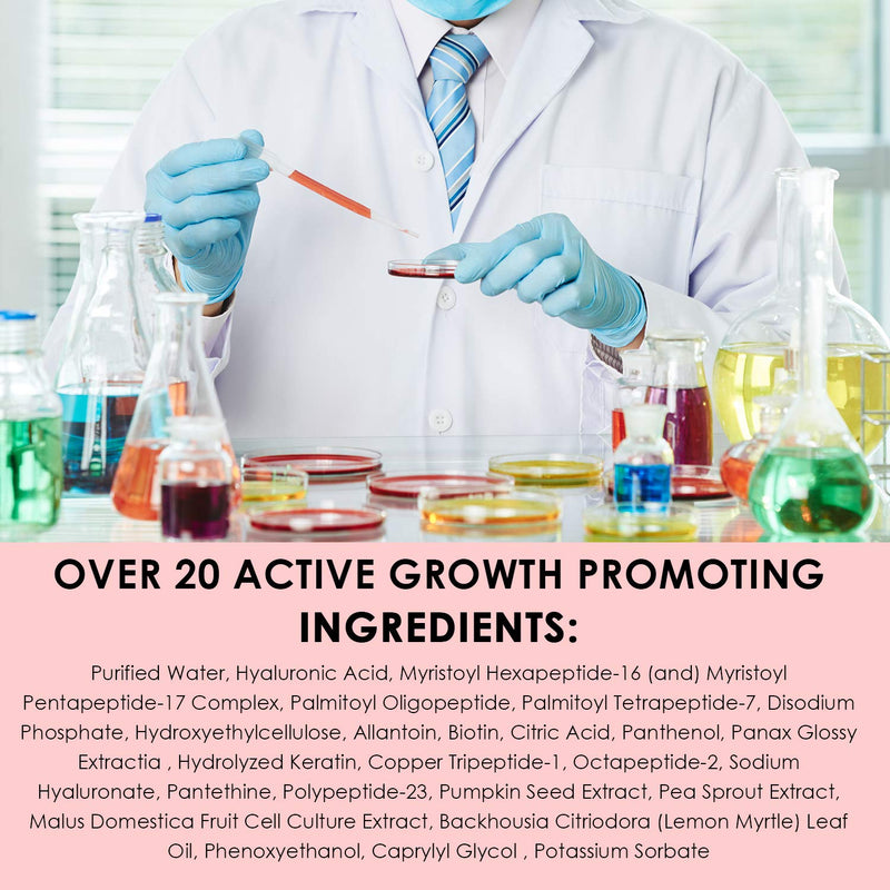 Lavish Lash Pro by Pronexa Hairgenics. Professional Strength Eyelash & Eyebrow Growth Serum. Over 20 Active Growth Promoting Ingredients for the Longest, Fullest Lashes & Brows. 5mL, 6 Month Supply. Pronexa