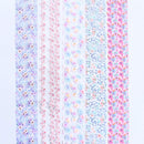 10 Sheets Flowers Nail Foil Transfers Stickers Small Floral Watercolor Flower Starry Sky Nail Art DIY Decals for Women Girls Decoration Manicure Design Vashion