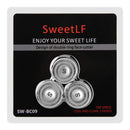 SweetLF 3 Pcs Replacement Shaver Head Blade Cutters IPX7 Waterproof Electric Razor Wet & Dry 3D Men’s Rotary Shaver SW-BC09 SweetLF