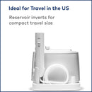 Waterpik Water Flosser For Teeth, Portable Electric Compact For Travel and Home - Nano Plus, WP-320, White Waterpik