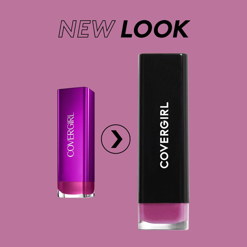 COVERGIRL Exhibitionist Lipstick Cream, Succulent Cherry 295, Lipstick Tube 0.123 OZ (3.5 g) COVERGIRL