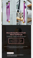 [BTS Official Merchandise] Fans Gift - K-Pop Idols Goods - BTS Character Figure Toothbrush with Convenient Magnetic Holder (Jung Kook) BTS Goods