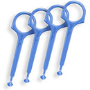 Clear Aligner Removal PUL Tool for Invisalign Removable Braces by The Pultool (4 Pack, Blue) The Pultool