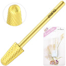 Pana 3/32" Safety Bit Nail Carbide Bit - For Electric Dremel Drill Machine (Medium, Cone - Gold) PANA