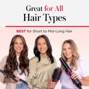 REVLON One-Step Volumizer Hair Dryer and Styler, Improved Motor for Less Frizz, More Shine, and Reduced Heat Damage for Salon Style Round Brush for Blowout, Black (Amazon Exclusive) Infinity Warehouse