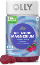 OLLY Relaxing Magnesium Gummies, Supports Muscle Relaxation*, Magnesium Citrate, Raspberry Lavender Flavor, 15 Day Supply - 60 Count Infinity Warehouse