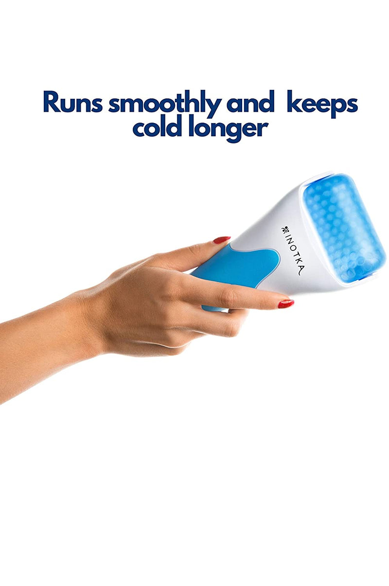 Ice Roller for Face and Eye Puffiness Relief, Cold Roller for Migraine Relief, Facial Ice Roller for Face and Body, Lymphatic Drainage Tool INOTKA Store