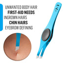 Cocos Eyebrow Tweezers for Women & Men - Tweezers Precision Engineered from Medical Grade Stainless Steel - Fine & Ingrown Hair Tweezers, Non Slip, Sharp & Slanted for A Perfect Grip, 1 Pack Coco's Closet