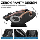 Massage Chair Blue-Tooth Connection and Speaker, Recliner with Zero Gravity with Full Body Air Pressure, Easy to Use at Home and in The Office(Black) BILITOK