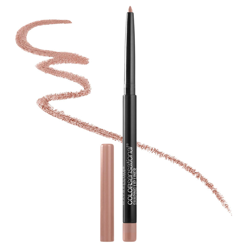 Maybelline New York Makeup Color Sensational Shaping Lip Liner, Nude Whisperer, Nude Lip Liner, 0.01 oz Maybelline New York