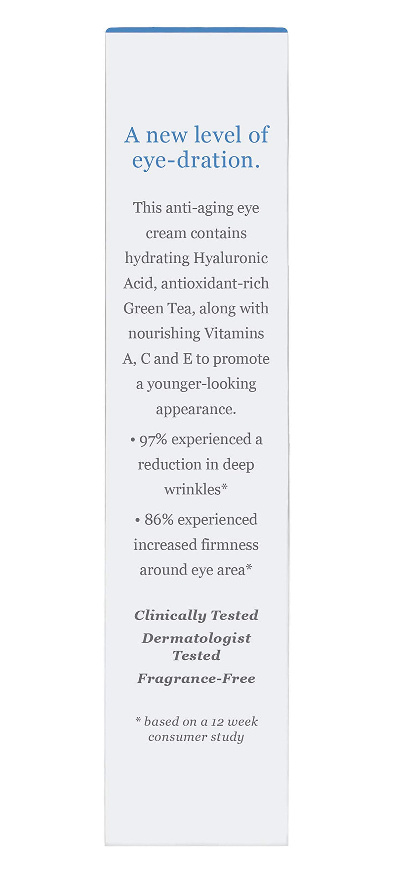 DERMA-E Hydrating Eye Cream, Hyaluronic Acid, 5 Oz DERMA-E