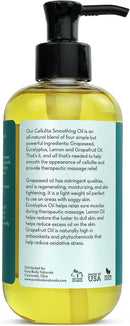 Pure Body Naturals Anti Cellulite Massage Oil, 8 fl oz | 100% Natural Cellulite Remover for Legs and Thighs | Chemical Free Firming Body Massage Oil for Women, Tightens Skin and Reduces Stretch Marks Infinity Warehouse