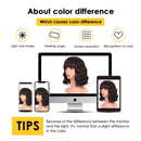 ENTRANCED STYLES Dark Brown Wigs for Women, Blonde Highlights Wig Natural Looking Short Wavy Bob Wig with bangs Medium Length Heat Resistant Synthetic Wig Daily Party Use 12” ENTRANCED STYLES