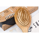 SHARCA Premium Wooden Bamboo Hair Brush with Ball Tipped Bristles from Natural Wood. Organic, Biodegradable, No plastic Sharca