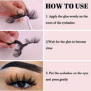 Eyelash Glue Strong Hold Lash Glue Eyelash Adhesive Latex-Free Waterproof False Eyelash Glue Safe Suitable for Sensitive Eyes Eyes Lash Adhesive (0.176oz,Clear) CMNRO