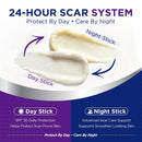 Advanced Silicone Scar Stick - Scar Care for Surgical Scars, C-Section, Burns, Stretch Marks & Acne Marks with Silicone, Vitamin E & Botanical Oils 10g x 2 Sticks Infinity Warehouse