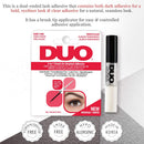 DUO Adhesives, 2-in-1 Brush On Clear & Dark Adhesive, 1-Pack Duo