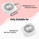 MelodySusie Nail Dust Collector Replacement Filter 4 Pack, Reusable Dust Filter for MelosySusie Nail Dust Collector Vacuum Fan Dust Collector Extractor Electric Dust Suction Machine MelodySusie