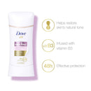 Dove Antiperspirant Deodorant for Uneven Skin Even Tone Rejuvenating Sweat Block for All-Day Fresh Feeling, 2.6 Oz, Pack of 3 Dove