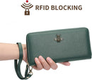 Women Wallet RFID Blocking Ladies Clutch Purses Long Wristlet Wallets for Women Infinity Warehouse