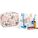 Hanging Travel Toiletry Bag Cosmetic Make up Organizer for Women and Girls Waterproof (Beige Bird) Narwey