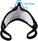 WITHMOONS 3PCS Cotton Face Mouth Mask Cool Mesh Cloth 3 Layers Facial Reusable Washable Nose Bridge Wire Black for Women Men WITHMOONS Store