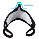 WITHMOONS 3PCS Cotton Face Mouth Mask Cool Mesh Cloth 3 Layers Facial Reusable Washable Nose Bridge Wire Black for Women Men WITHMOONS Store