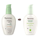 Aveeno Positively Radiant Daily Facial Moisturizer with Broad Spectrum SPF 15 Sunscreen & Total Soy Complex for Even Tone & Texture, Hypoallergenic, Oil-Free & Non-Comedogenic, 4 fl. oz Aveeno