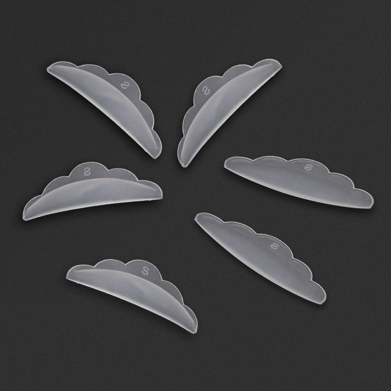 Libeauty Lash Lift Pads Rods 6 Pcs Eyelash Perm Lift Silicone Rods 1 Size S S S Reusable Eyelash Perming Curler Shield Pads with Premium PU Storage Case for Perfect Lash Lifting (WHITE) Libeauty