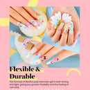Beetles Poly Nail Extension Gel Kit, Kawaii 6 Colors Builder Extension Gel with Slip Solution Kawaii Charms, Pastel Pink Milky White Blue Purple All In One Poly Nail Enhancement Manicure Kit Easy DIY beetles Gel Polish Store