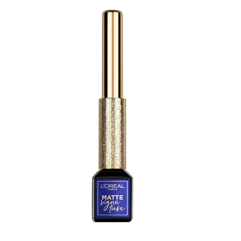 L'Oreal Paris Makeup Matte Signature Liquid Dip Eyeliner, Waterproof, Precise and Easy Application, All Day Wear, Vivid Matte Finish, Blue, 0.07 fl; Oz. L'Oreal Paris
