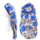 Extra Long Satin Bonnet Sleep Cap Long Bonnet for Braids Hair Loose Cap (Royal Blue Flowers) SuperiMan