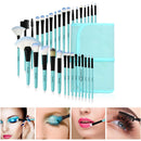 Makeup Brushes Set, 32pcs Blue Premium Cosmetic Make Up Brushes Foundation Blending Blush Concealer Shader Eyeshadow Eyeliner Compatible withTravel Makeup Bag Daxstar