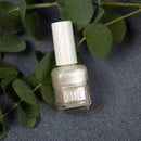 Duri Nail Polish, 50 Platinum, White Metallic Shimmer Pearl Finish Semi Sheer Coverage, 0.5 fl.oz. duri