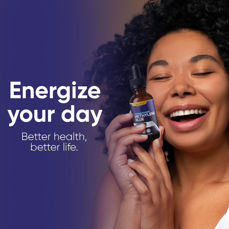 Methylene Blue Pharmaceutical Grade 99.99% with Dropper, USP Grade Quality Drops, No Formaldehyde, Made in USA (1% 50ml Bottle) Infinity Warehouse