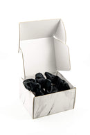 Hair Luxe Premium Mulberry Silk Scrunchies (3 Black, 3) Hair Luxe