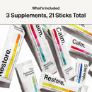 The Absorption Company Variety Pack Bundle – Sleep Aid, Electrolyte Recovery & Calm Supplement Drink Mixes - Chamomile, Mango & Watermelon Lemonade – Highly Absorbable Supplements - 21 Servings Infinity Warehouse