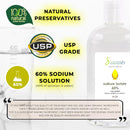 SODIUM LACTATE for Soap Making & Lotions | 60% USP Pure Natural Preservative | Harder Bar of Soap, Bigger Yield, Faster Cure Time, Provides Moisture | 32 oz Infinity Warehouse