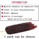 1 Pack Spring Twist Braiding Hair Spring Twists Bomb Twist Hair Synthetic Fiber Fluffy Twist Crochet Braids Low Temperature Twist Crochet Hair for Black Women Braiding Hair(12inch,T1B/350) LIYATE Store