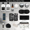 Bath Gift Basket for Men and Women, 23pcs Charcoal Luxury Home Spa Kit for Father and Mother Spa Kit in Cosmetics Bag Father's Day Birthday Gift for Christmas from RA ROSA ACCA