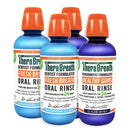 TheraBreath Fresh Breath Oral Rinse, ICY Mint, 16 Ounce Bottle (Pack of 2) and 24 Hour Healthy Gums Periodontist Formulated Oral Rinse, 16 Ounce (Pack of 2) TheraBreath
