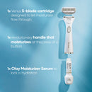 Gillette Venus Radiant Skin Pearl Powder Olay razor moisturizer refills, 4ct, White Gillette Venus