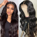 UNice Hair Body Wave Lace Front Human Hair Wigs, Unprocessed Brazilian Virgin Human Hair 13X4 Lace Frontal Wig Pre Plucked with Baby Hair 150% Density (26 inch) UNICE Store